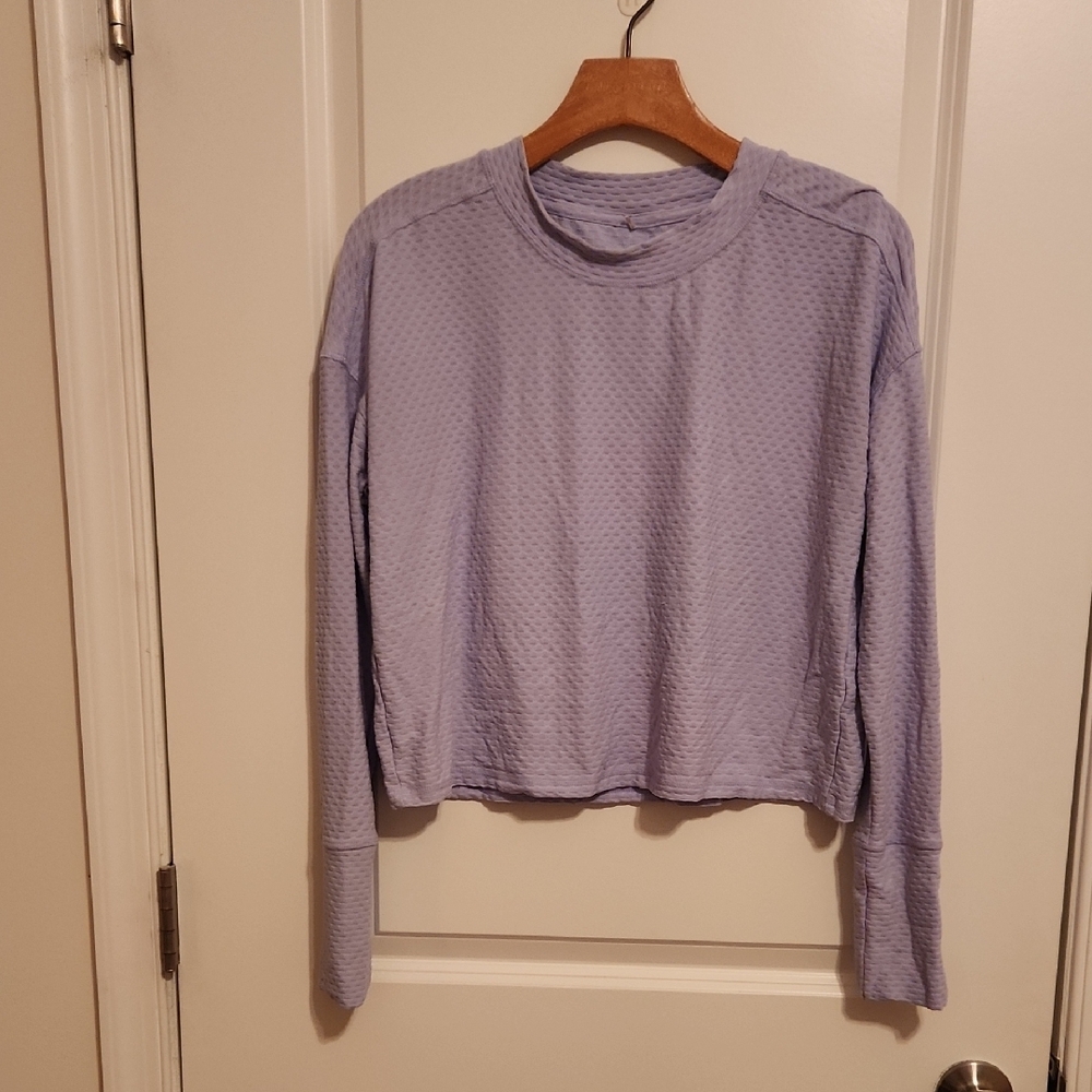Lavender Long Sleeve Textured Top